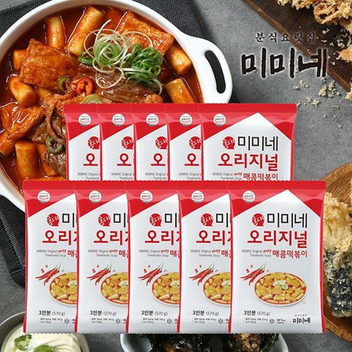 [I]미미네 오리지널 매콤떡볶이 570g 10봉