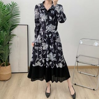 플라라 (88까지)플리츠블로운버튼원피스+벨트SET