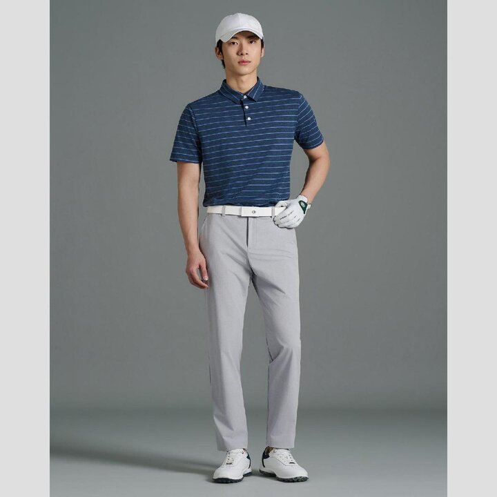 (신세계강남점)SS26 남성 스트라이프 반소매 티셔츠 - 블루 (BJ6442B19P)