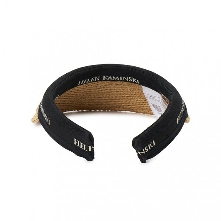 헬렌카민스키 비앙카 8 여성 바이저 HAT52204 NATURAL BLACK LOGO