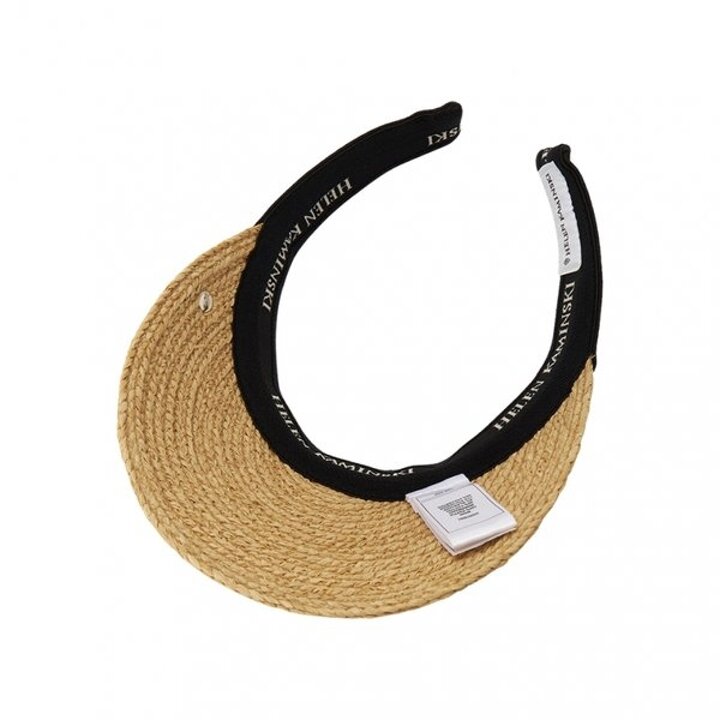 헬렌카민스키 비앙카 8 여성 바이저 HAT52204 NATURAL BLACK LOGO