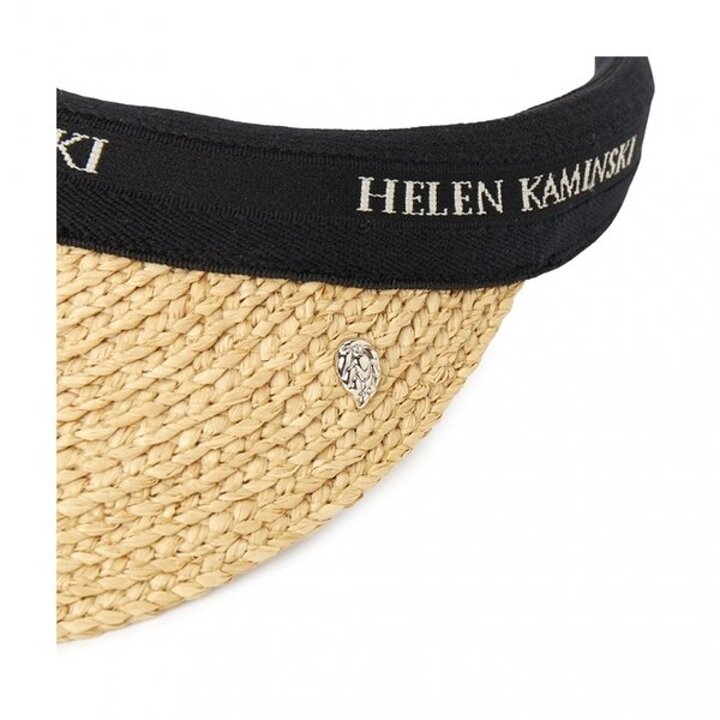 헬렌카민스키 비앙카 8 여성 바이저 HAT52204 NATURAL BLACK LOGO