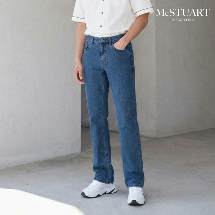 맥스튜어트 남성 뉴요커 릴렉스핏 데님 3종