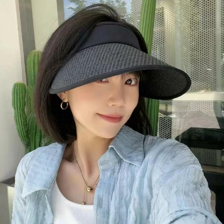 [1+1] 황금비율 자외선차단 라탄 썬캡 와이드챙 밀짚모자 컬러3종