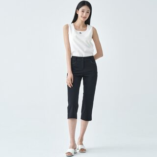 [지센] (2컬러) 스판 일자핏 7부 팬츠 LSPTO451