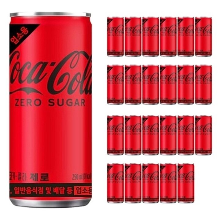 코카콜라 제로 업소용 슬릭 245ml x 24캔21506771587833