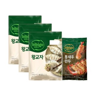 (신세계단독)CJ제일제당 비비고 왕교자 1.05kg x3개 + 통새우만두 200g