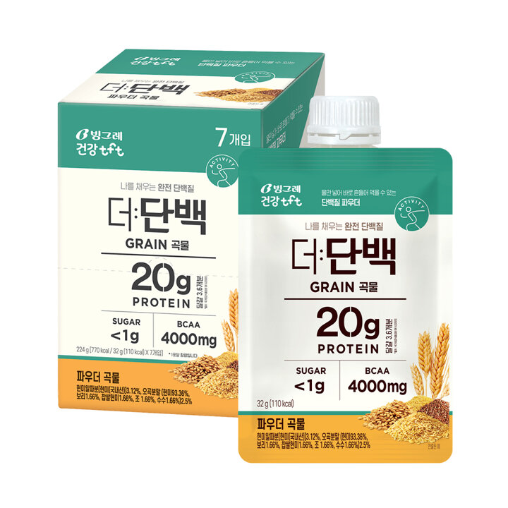 빙그레 더단백 파우더 곡물 7개 (7개입 1개)