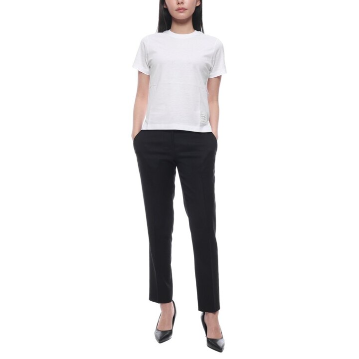 (신세계마산점)[톰브라운] 여성 크루넥 반팔티셔츠 (FJS036A 05398 100 24S)