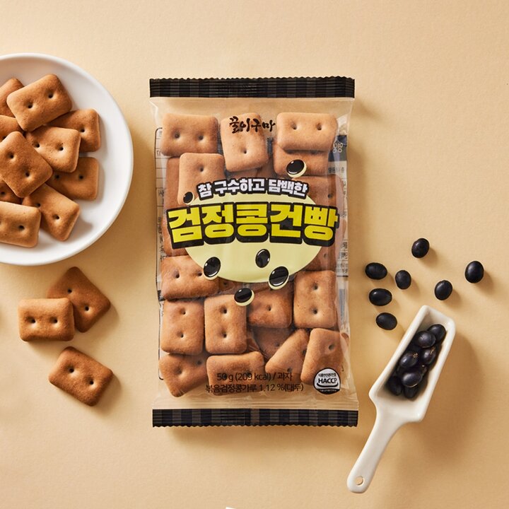 [꿀이구마] 검정콩 건빵 50g x 30봉