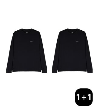 [1+1] 에센셜 롱 슬리브 티셔츠 2종세트