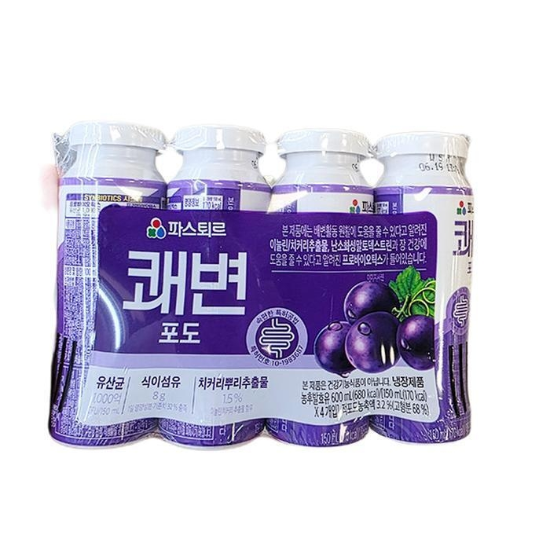 파스퇴르 쾌변 포도 150ml x 4개 아이스박스포장 kk404225 (50910683)