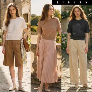 [런칭가129,000원]26SS 시슬리 하이엔드 시어 샤이닝 니트