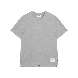 톰브라운 남성 삼선 백 스트라이프 클래식 티셔츠 라이트그레이 MJS056A-00050-055