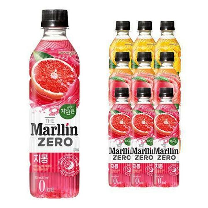 웅진식품 자연은 더말린 제로 500ml 10+10펫 교차선택 (3종 중 택2)