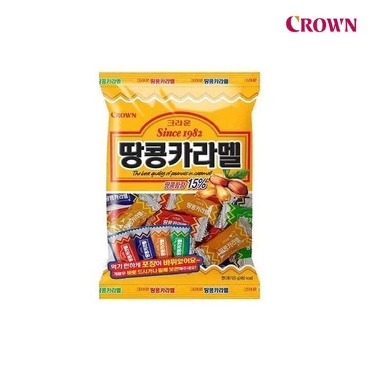 [크라운제과]크라운땅콩카라멜120g2개