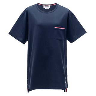 톰브라운 남성 포켓 반팔 티셔츠 네이비 MJS010A-01454-415