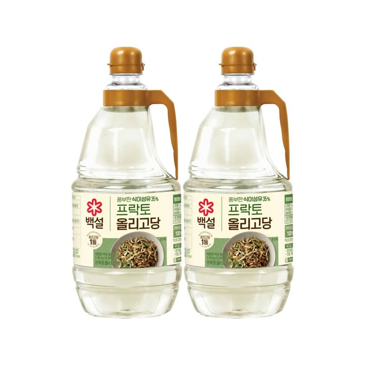 CJ 백설 프락토 올리고당 2.45kg x2개