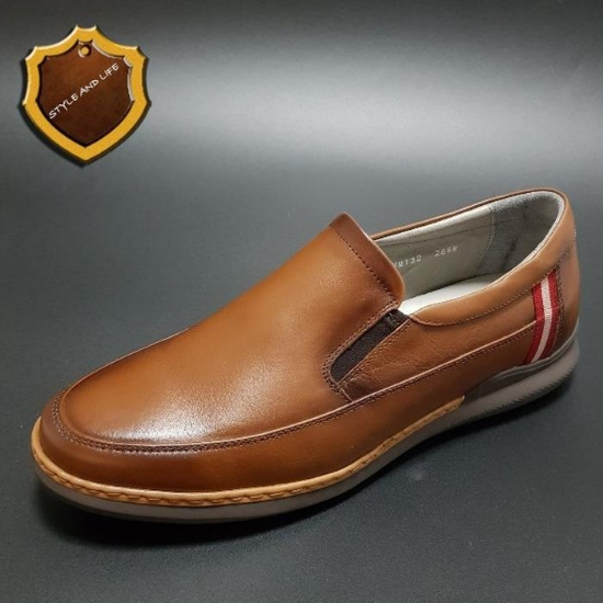 [스타일앤라이프] 네오 컴포트 남성 슬림 슬립온 SMM132 TAN BROWN (5121932A)