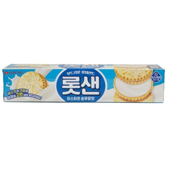 [롯데제과]롯데샌드파스튀르우유맛105g1개
