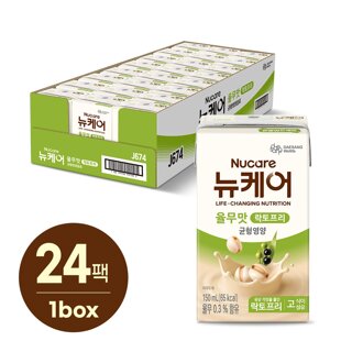 [대상웰라이프] 뉴케어 락토프리 율무맛 (150mlx24팩), 1박스