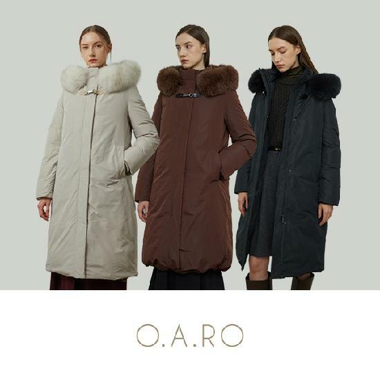 ★10만원 인하★오아로 24FW 사가폭스 롱 구스 다운코트 1종