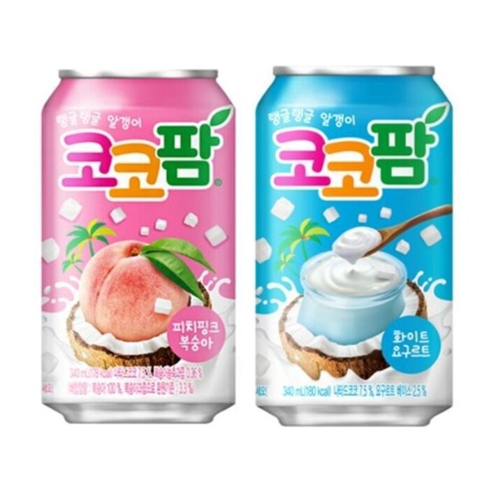 코코팜화이트요구르트코코팜피치핑크340mlx3개입씩6개입/s