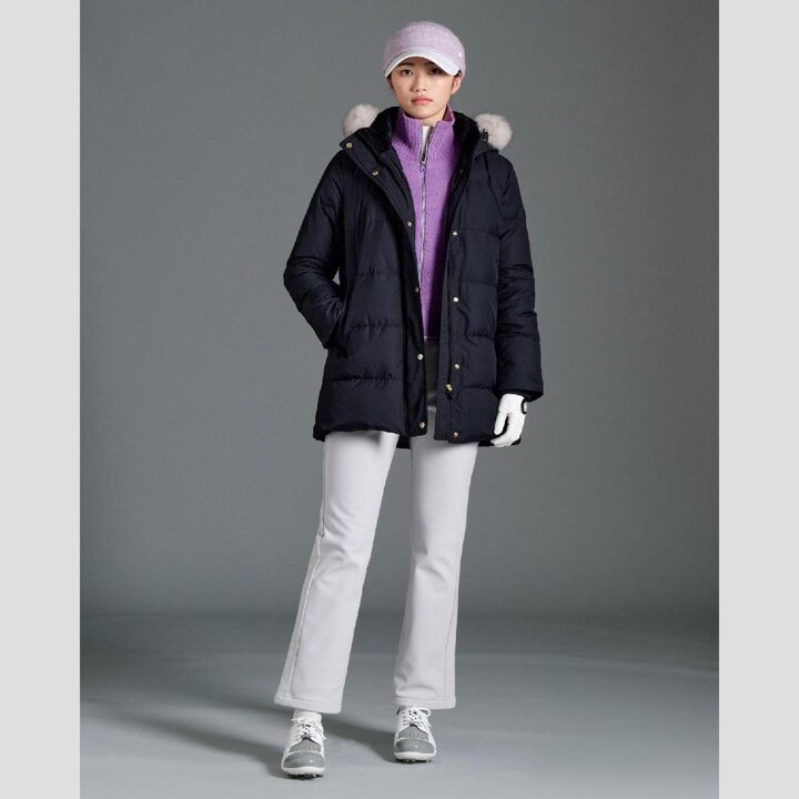 (신세계강남점)FW25 여성 중기장 A라인 다운 - 블랙 (BJ5Y38A345)