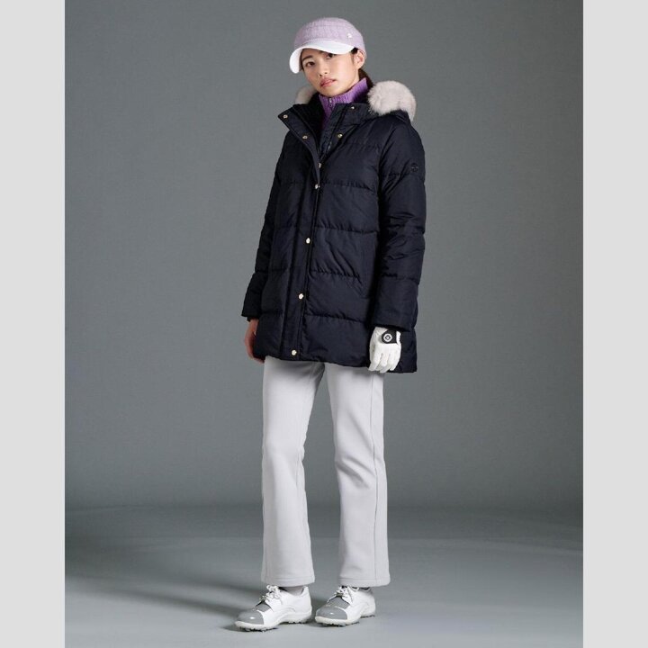 (신세계강남점)FW25 여성 중기장 A라인 다운 - 블랙 (BJ5Y38A345)