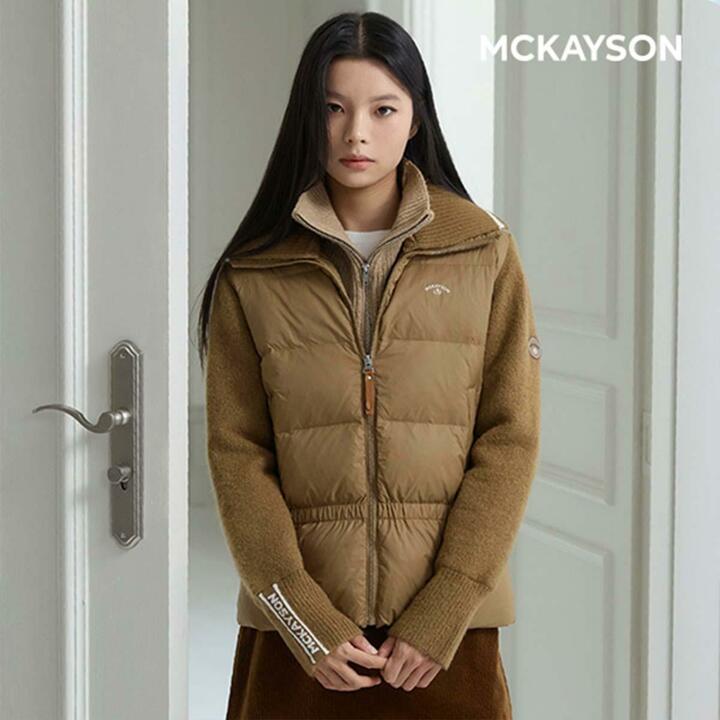 맥케이슨 25FW 여성 하이브리드 니트  다운