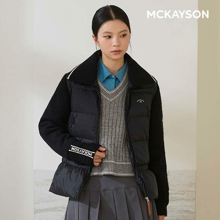 맥케이슨 25FW 여성 하이브리드 니트  다운