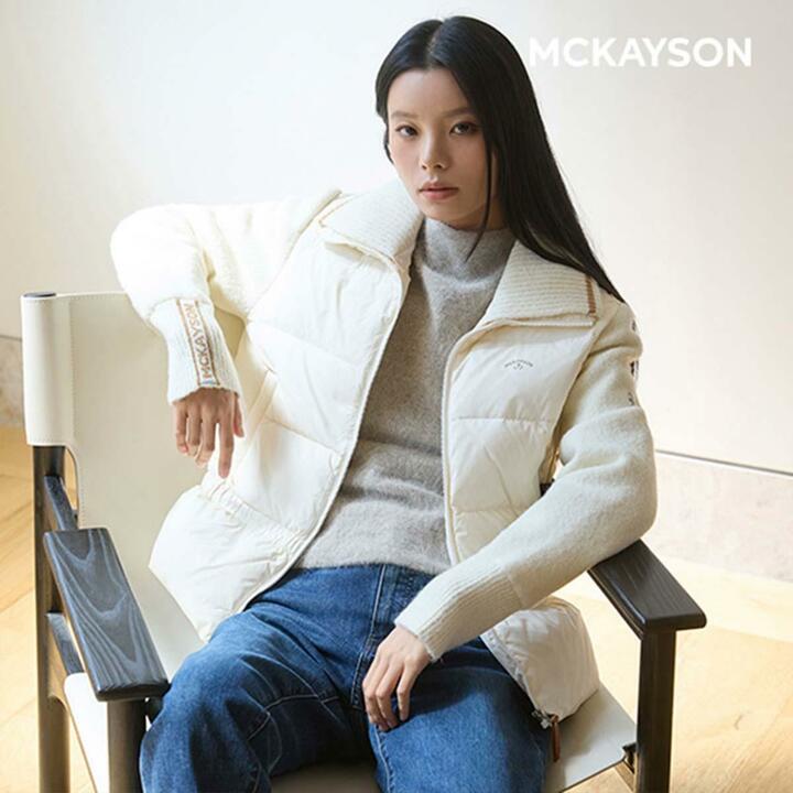 맥케이슨 25FW 여성 하이브리드 니트  다운