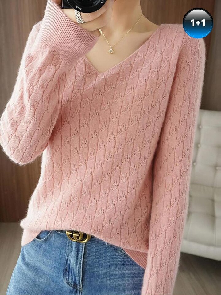 [1 1] KARRA 로맨틱유니크케이블니트A4F0766SET
