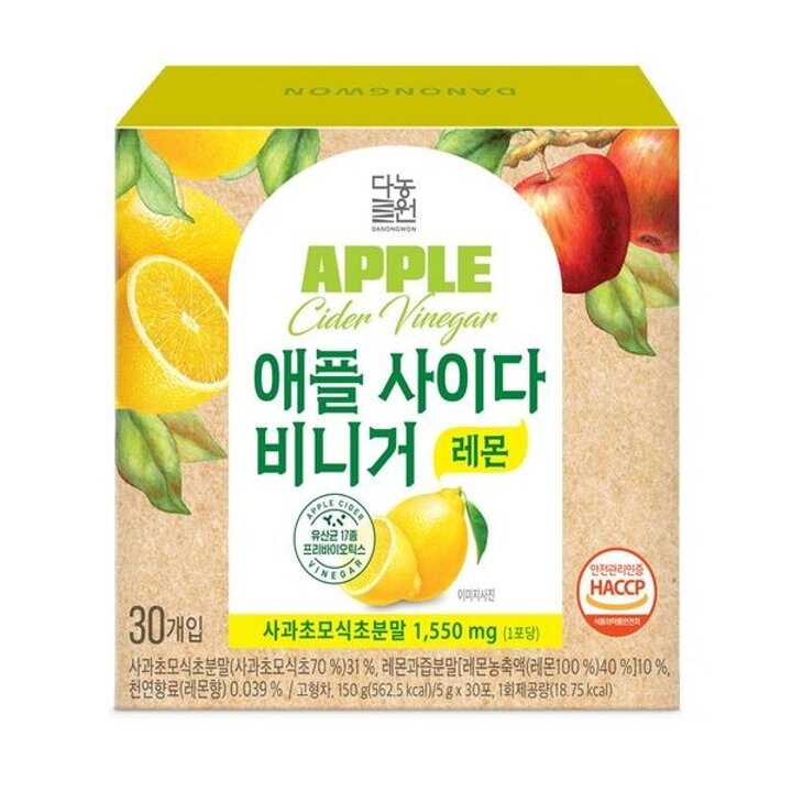다농원 애플 사이다 비니거 레몬 30T[35237074]