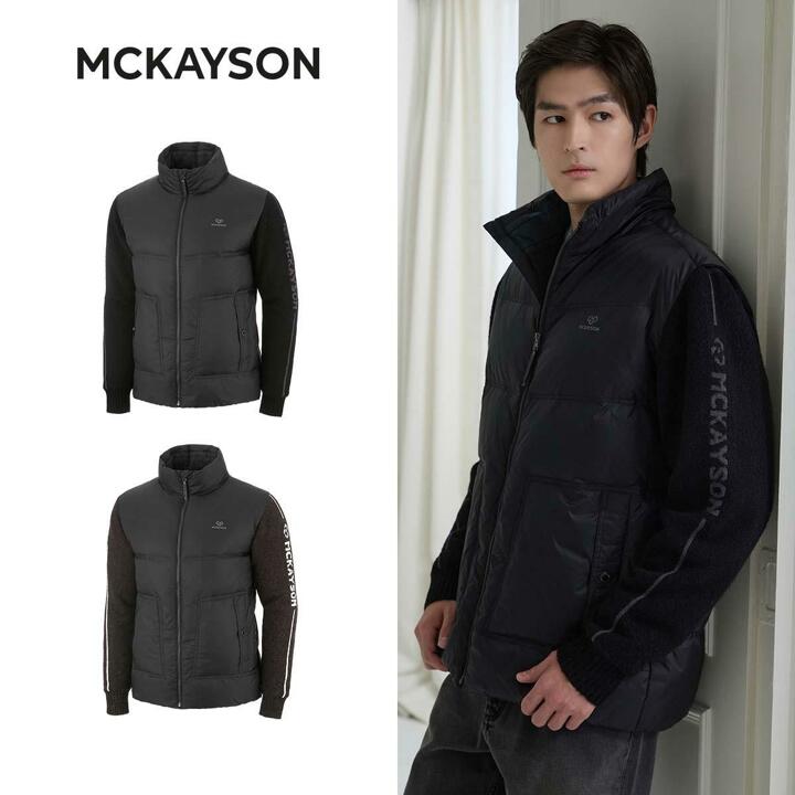 맥케이슨 25FW 남성 하이브리드 니트  다운