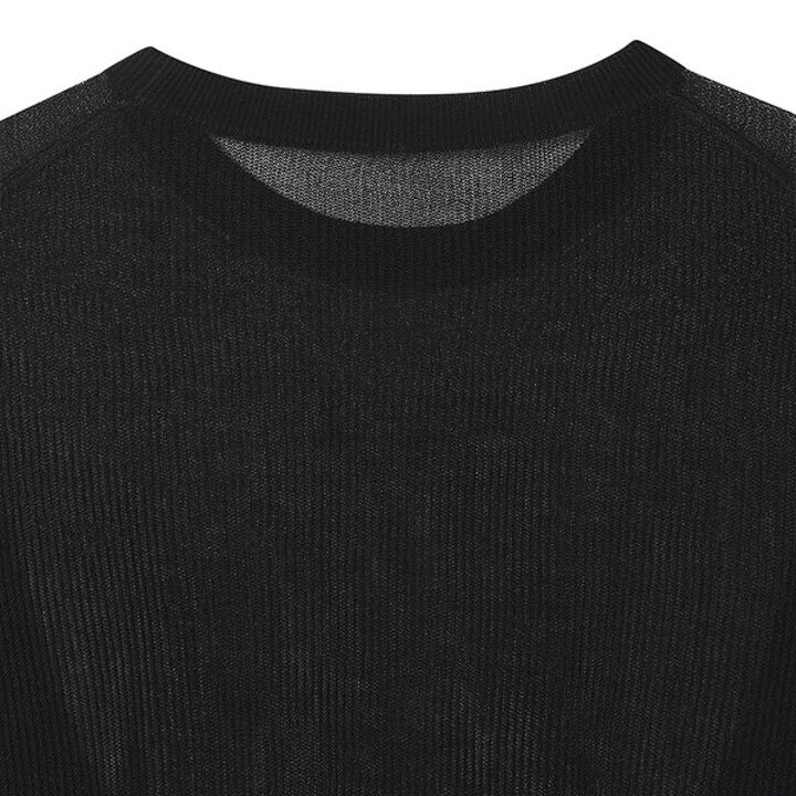(신세계센텀점)롱슬리브 크루넥 풀오버 (UFKKCN214N-BLACK)