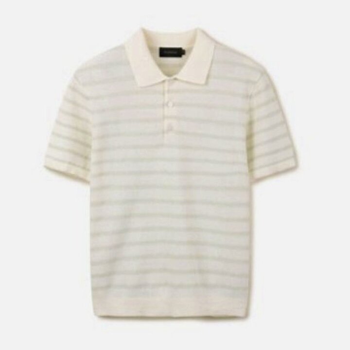 (신세계마산점)26년 S/S 워셔블 스트라이프 반팔 티에리 니트 AAG2ET1102