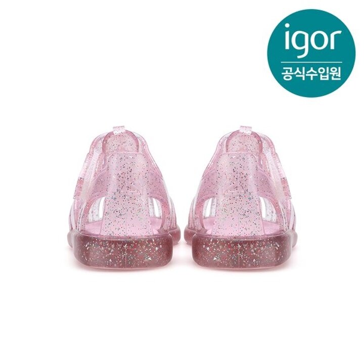 (신세계강남점)[IGOR] 이고르 토비 글로스 플라워 젤리슈즈 핑크 키즈샌들 여름샌들 유아샌들 아동샌들