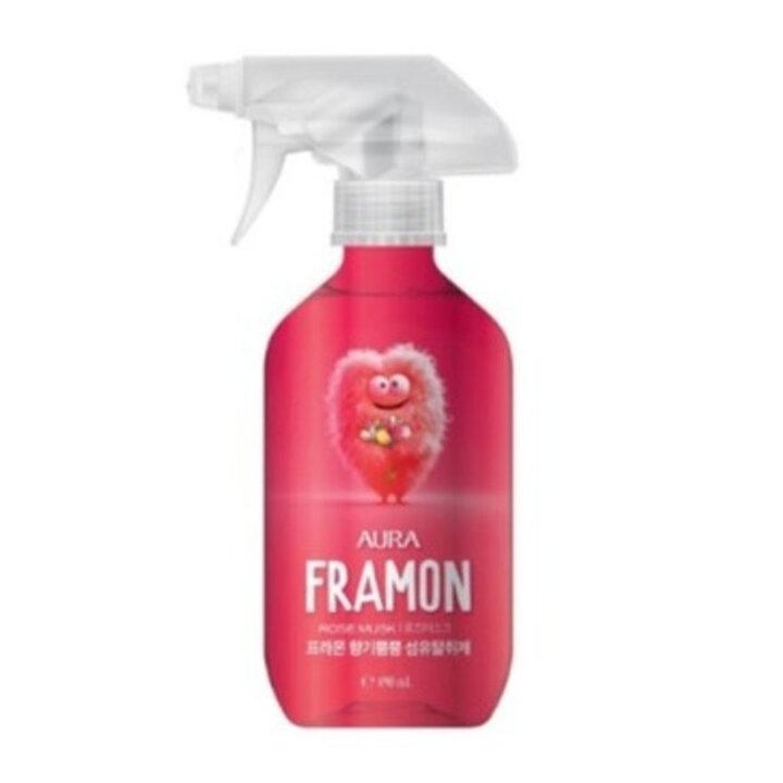 (신세계의정부점)LG 아우라 프라몬 섬유탈취제 로즈머스크향 490ml
