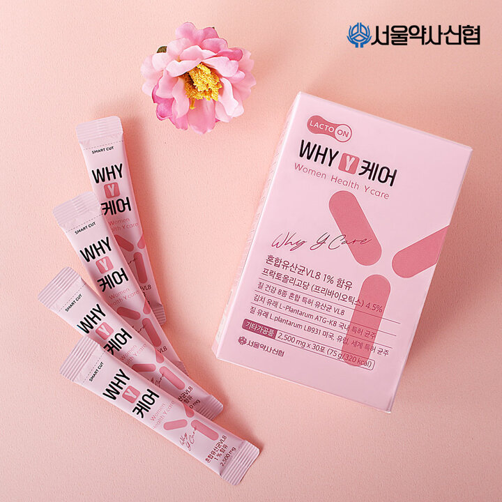 WHY y케어 질 유래 특허 유산균 2.5g 30포 3세트