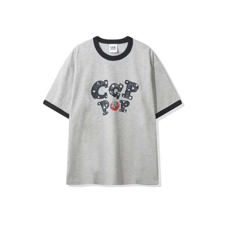(대전신세계)[코드그라피] [CGP]  POP 링거 반소매 티셔츠-다크 그레이 (CBFUUTS0360)