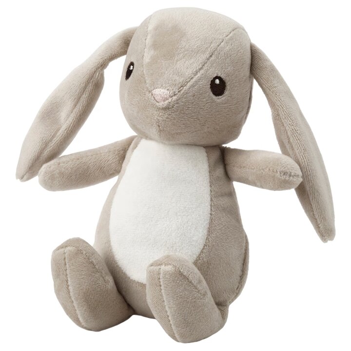 이케아 DVARGHARE 드베리하레 토끼 봉제인형 21cm/애착인형/아기토끼/동물인형/장난감
