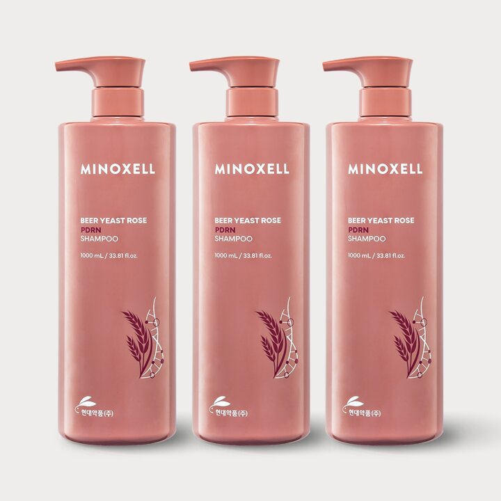 마이녹셀 맥주효모 로즈PDRN 탈모샴푸 1000ML 3개