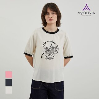 [비비올리비아] Lauren 수술 티셔츠_VVCAS4M3461
