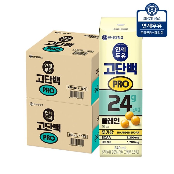 [G] 연세두유 고단백 프로 플레인 두유 240ml 32팩
