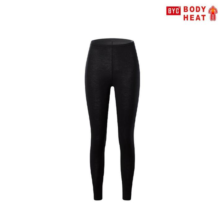 BYC 보디히트 뉴베이직 여성 타이즈 블랙 겨울 발열 내복 S7154