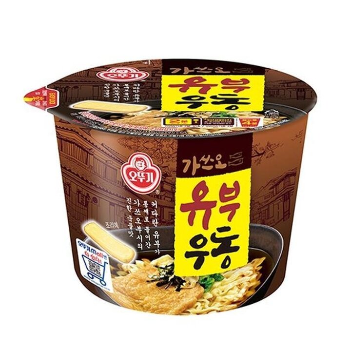 큰컵라면오뚜기가쓰오유부우동100g12개