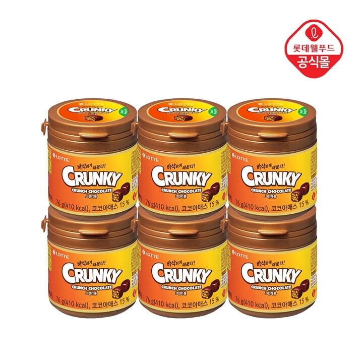크런키볼76g x 6개