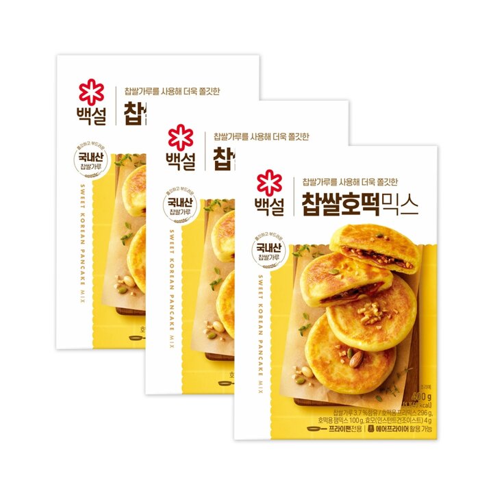 CJ 백설 찹쌀호떡믹스 400g x3개