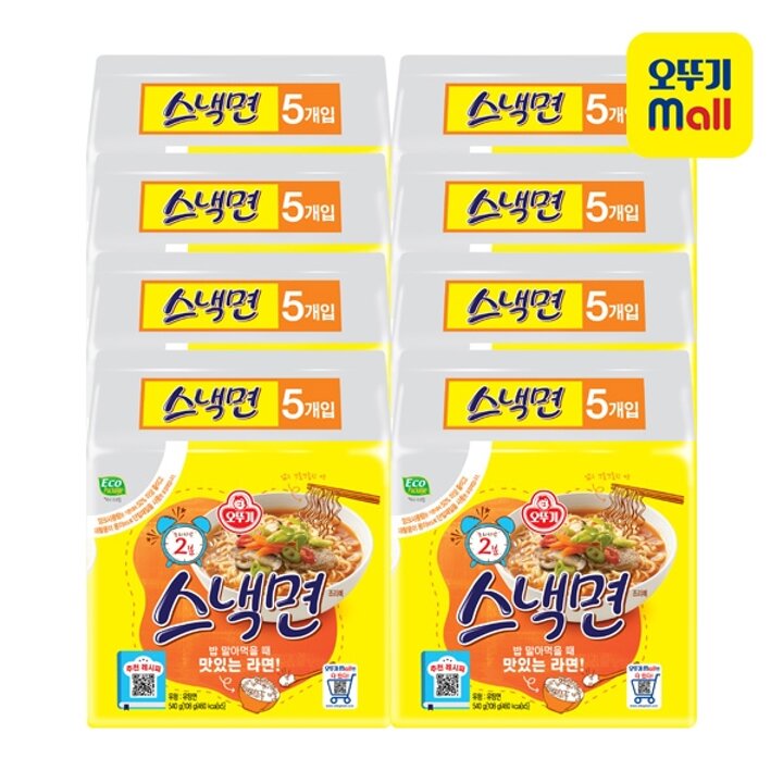 [본사직영] 오뚜기 스낵면 108g 40개